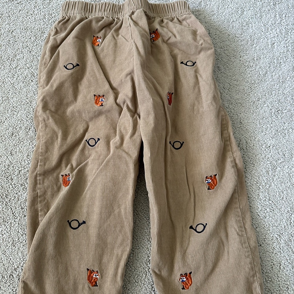 The Beaufort Bonnet Company Tan Cotton Pull-On Pants